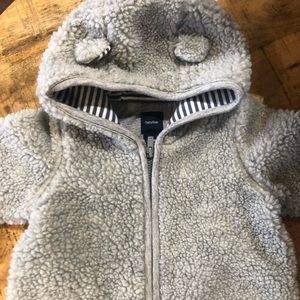 Baby Gap Infant zip up teddy snowsuit